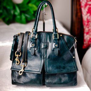 Dooney & Bourke Clayton Florentine Dyed Ocean Blue